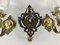 Vintage Wall Mount Sconces in Bronze with Glass Shades, Germany, Set of 3 8