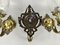 Vintage Wall Mount Sconces in Bronze with Glass Shades, Germany, Set of 3, Image 8