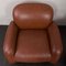 Vintage Italian Space Age Lounge Chairs in Brown Leatherette in the style of Bellini & Frattini, 1970s, Set of 2, Image 16