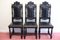 Vintage Victorian Hand-Carved Lion Dining Chairs, Set of 6, Image 4
