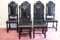 Vintage Victorian Hand-Carved Lion Dining Chairs, Set of 6 2