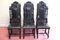 Vintage Victorian Hand-Carved Lion Dining Chairs, Set of 6 3