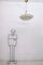 Lámpara colgante de latón y vidrio grabado al estilo de Fontana Arte, Italia, años 80, Imagen 3