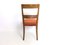 Vintage Orange Fabric Upholstery and Walnut Dining Chairs, Italy, 1930s, Set of 10 7