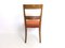 Vintage Orange Fabric Upholstery and Walnut Dining Chairs, Italy, 1930s, Set of 10, Image 7
