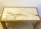 Vintage Carved Walnut and Marble Coffee Table, 1960s 3
