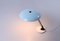 Ufo Shaped Baby Blue Table Lamp in Metal by Nedalo, 1950s 2