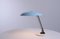 Ufo Shaped Baby Blue Table Lamp in Metal by Nedalo, 1950s 18