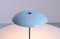 Ufo Shaped Baby Blue Table Lamp in Metal by Nedalo, 1950s, Image 19