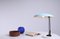 Ufo Shaped Baby Blue Table Lamp in Metal by Nedalo, 1950s 4