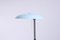 Babyblaue Tischlampe aus Metall in Ufo-Form von Nedalo, 1950er 5