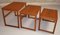 Vintage Swedish Teak Nesting Tables by Swante Skogh for Seffle Möbelfabrik AB, Set of 3 1