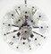 Vintage Sputnik Italian Crystal Chandeliers 51 Daisy Clear Glasses, 1980s, Set of 2 7