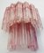 Apliques de pared de tubo de cristal de Murano con 13 tubos de vidrio de alabster rosa, años 90. Juego de 2, Imagen 9