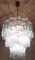 Lámpara de araña de cristal de Murano de tres niveles, años 90, Imagen 12