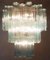 Lámpara de araña de cristal de Murano de tres niveles, años 90, Imagen 16