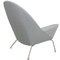 Chaise Oculus en Tissu Gris par Hans Wegner pour Carl Hansen & Søn 3