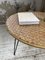 Wicker and Metal Coffee Table 1950s 25