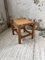 Elm and Leather Stool from Maison Regain, 1950s, Image 24