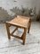 Tabouret en Orme et Cuir de Maison Regain, 1950s 38