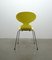 Gelber 3101 Ant Chair von Arne Jacobsen für Fritz Hansen, 1950er 5