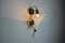Lámpara de pared Calla Lily blanca de cristal de Murano, Italia, 1970, Imagen 4