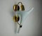 White Calla Lily Wall Lamp in Murano Glass, Italy, 1970, Image 1