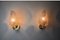 Frosted Murano Glass Leaf Sconces, Italy, 1970, Set of 2 4