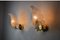 Frosted Murano Glass Leaf Sconces, Italy, 1970, Set of 2 6