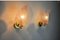 Frosted Murano Glass Leaf Sconces, Italy, 1970, Set of 2 2