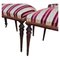 Antike spanische Stühle mit gepolsterter Rückenlehne, 2er Set 3