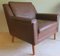 Mid-Century Danish Brown Leather Lounge Chair, 1960s, Image 2