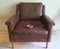 Mid-Century Danish Brown Leather Lounge Chair, 1960s, Image 9