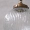 Lámpara colgante italiana Mid-Century de vidrio y latón, años 70, Imagen 4