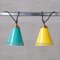 New Stock Mid-Century Metal Pendant Shade Lights (6 Available), 1970s 1