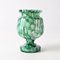 Vase Trophée en Verre Nid d'Abeille Vert de Franz Welz, 1920s 4