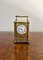 Grande Horloge Carrosse Victorienne Antique en Laiton, 1880 1