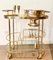 French Silver Champagne Bar Trolley, 1980s 2