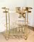 French Silver Champagne Bar Trolley, 1980s 1