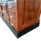 Large Antique Art Deco Apothecary Counter in Mahogany and Black Marble Pharmacy Counter, 1909 10