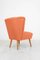 Fauteuil avec Tapisserie Orange, 1960s 2