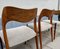 Model 71 Chairs in Walnut and Hallingdal Wool by Niels Otto Møller for J.L. Møllers, 1960s, Set of 4 9