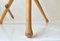 Scandinavian Tripod Folding Hunting Stool in Leather and Beech, 1970s 6