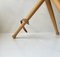 Scandinavian Tripod Folding Hunting Stool in Leather and Beech, 1970s 4
