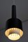 Lámpara colgante Mid-Centruy de acero negro de Philips, años 50, Imagen 5