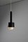 Lámpara colgante Mid-Centruy de acero negro de Philips, años 50, Imagen 2
