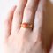 Vintage Egyptian 18k Yellow Gold Ring with Orange Coral and Papyrus Leaf, 1980s 12