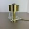 Postmodern Cubic Table Light in Brass and Acryl Glass, 1970 10