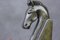 Sujetalibros Etain 95 con forma de cabeza de caballo, años 60. Juego de 2, Imagen 5