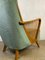 Mid-Century Chairs in Petrol, 1950s, Set of 2 10